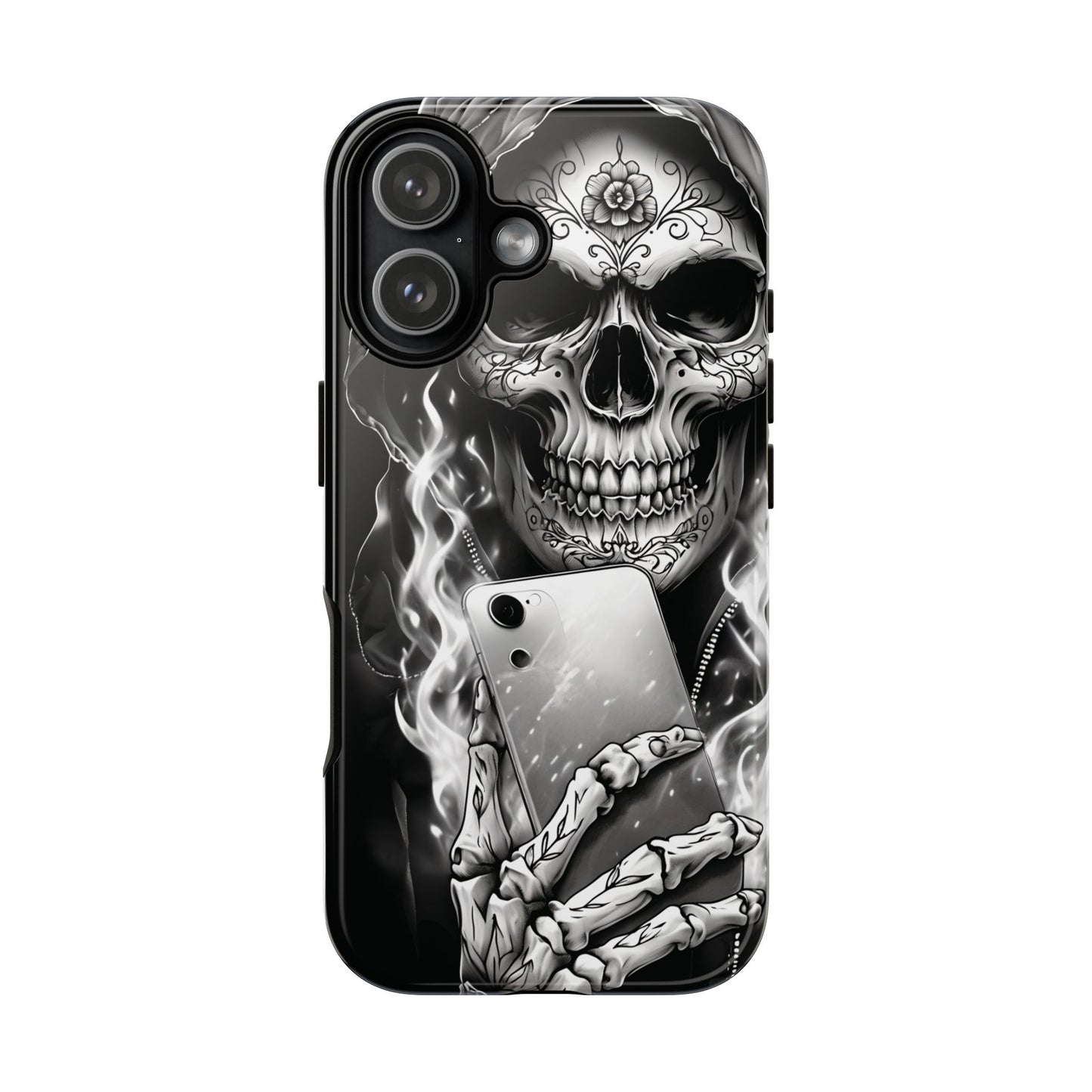 Grim Reaper Hooded Skeleton Phone Case