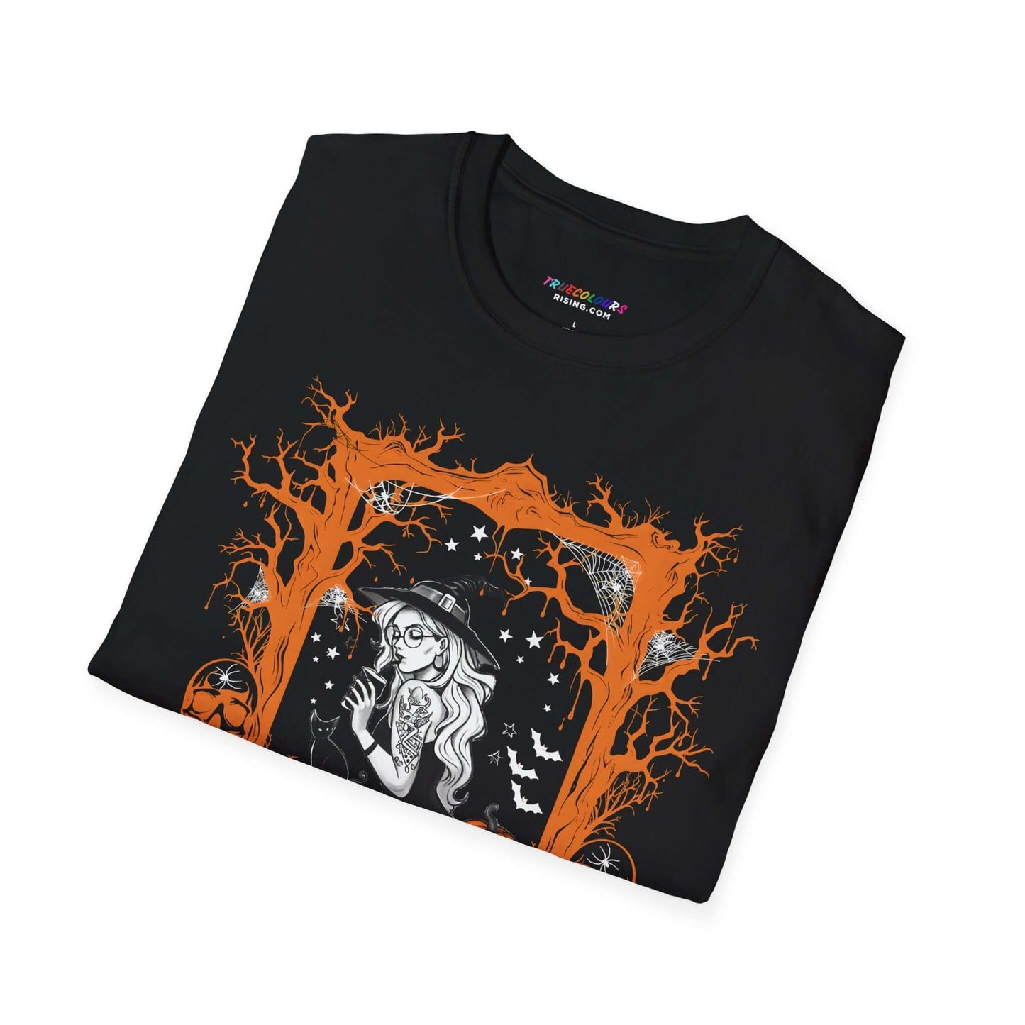 Queer fashion, sexy witch, spooky bats