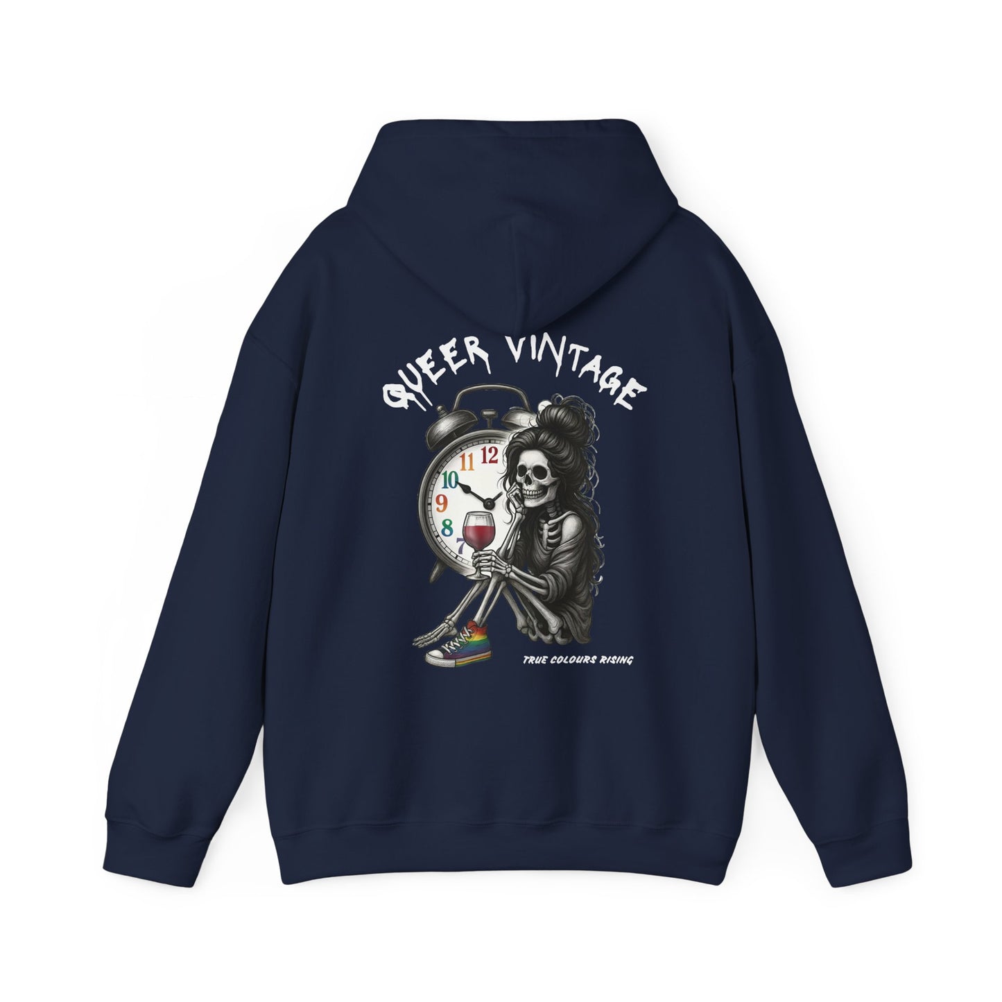 Queer Vintage Fem Skelly Hoodie