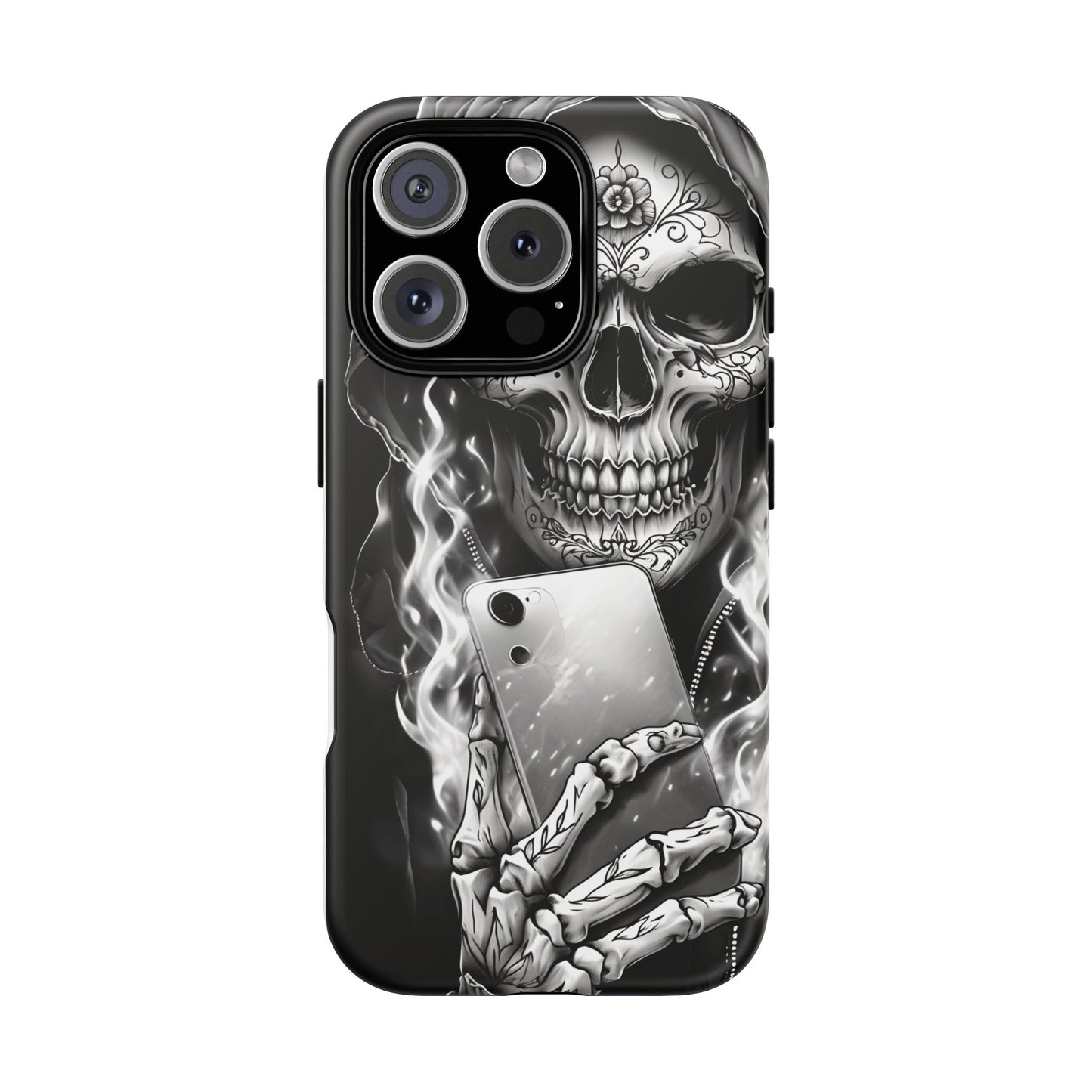 Grim Reaper Hooded Skeleton Phone Case