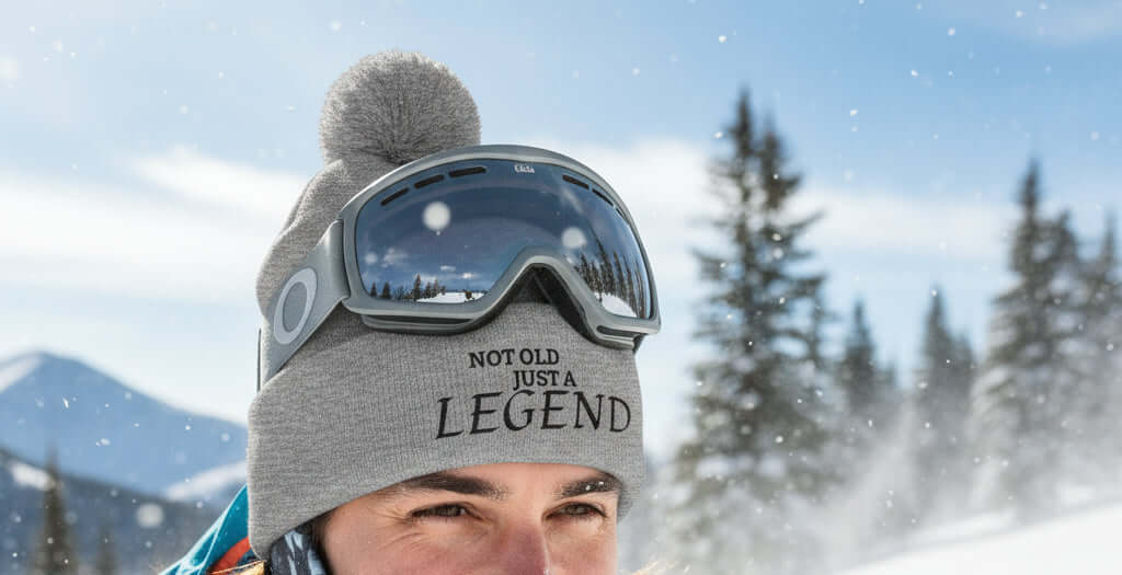 Not Old Just a Legend Pom-Pom Winter Beanie