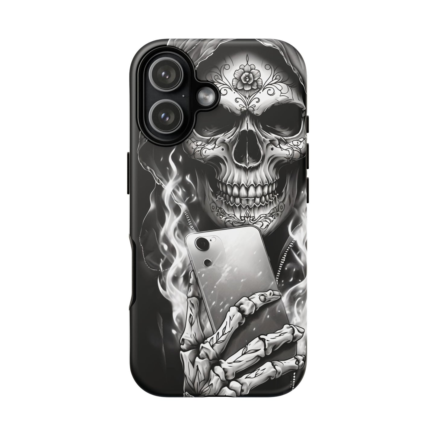 Grim Reaper Hooded Skeleton Phone Case