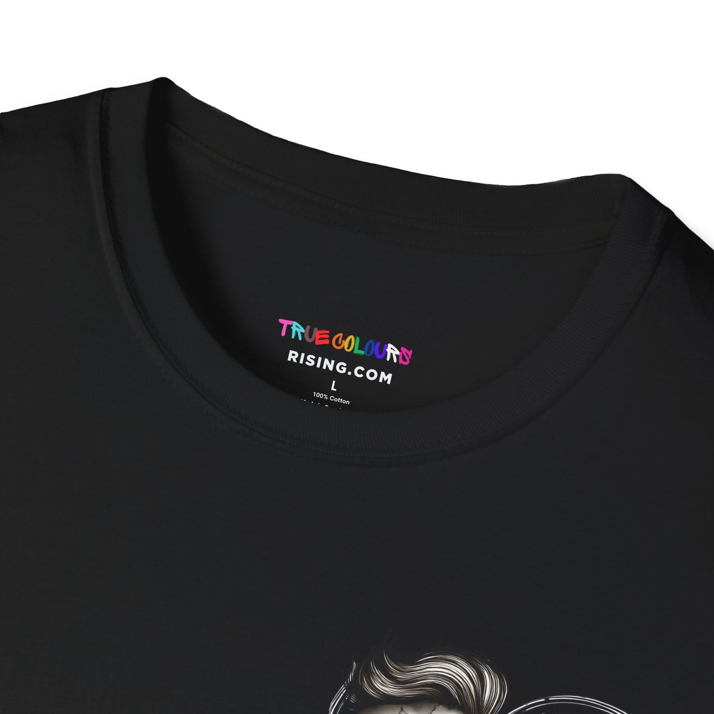 LGBTQ T Shirt - Love Beyond Flesh -Skull Couple Tattoo Style T Shirt