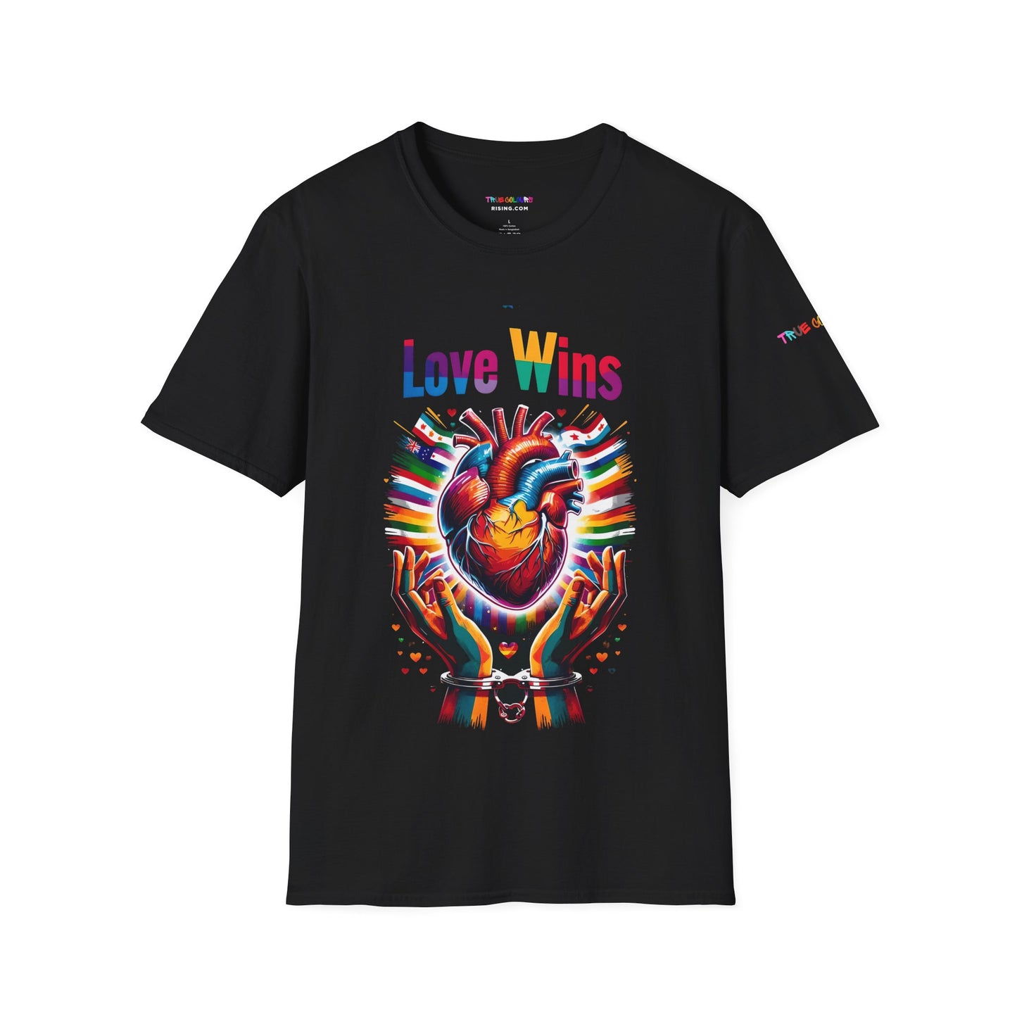 Love Wins LGBTQ T Shirt - screams unity, pride, love and colour