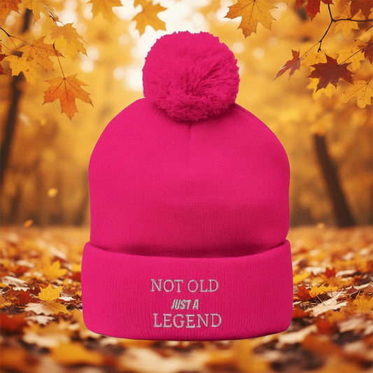 Not Old Just a Legend Woolly Hat - True Colours Rising