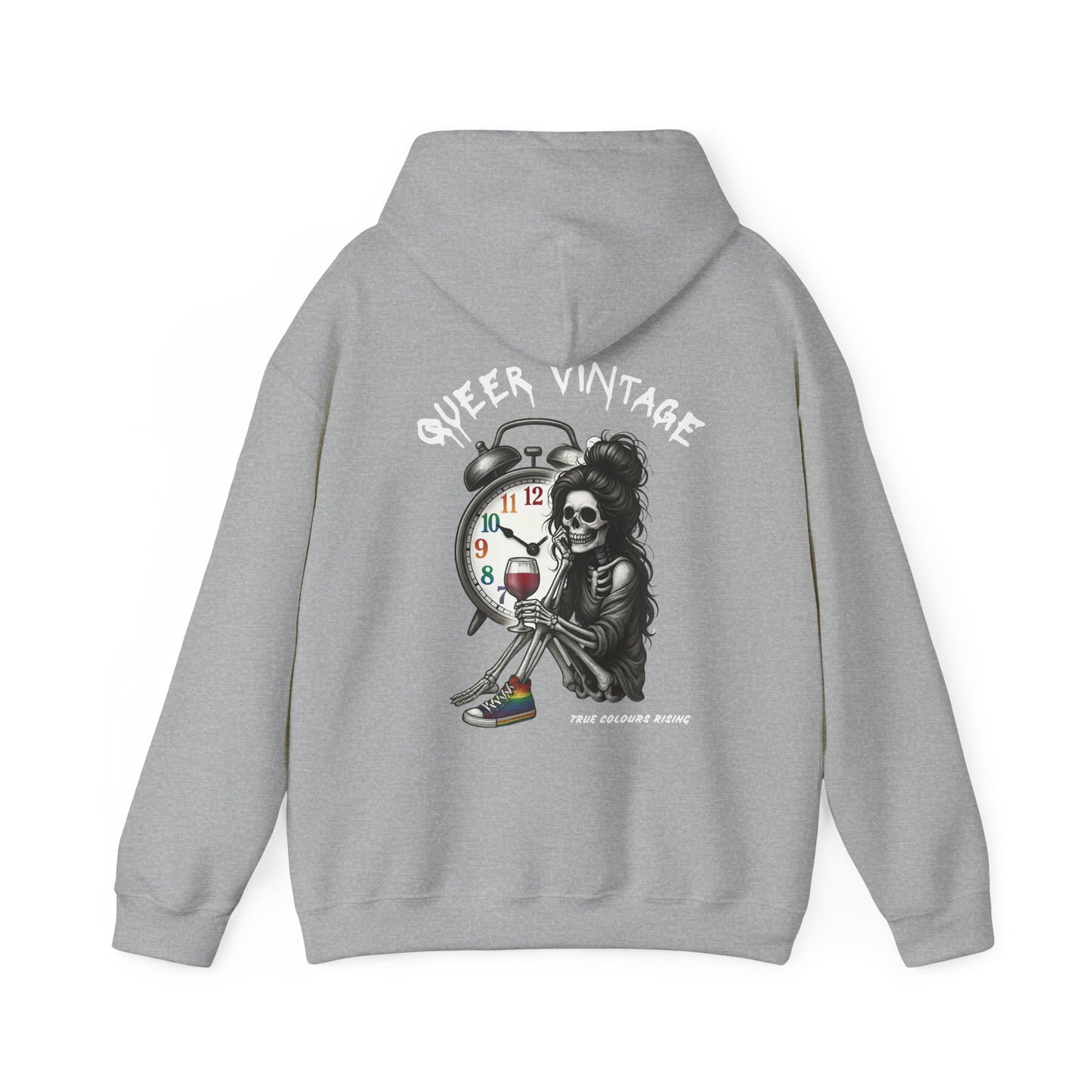 Queer Vintage Fem Skelly Hoodie