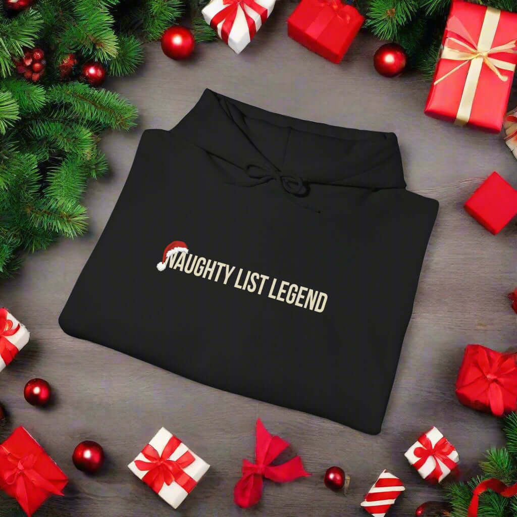 Christmas Hoodie Naughty Lister Santa list