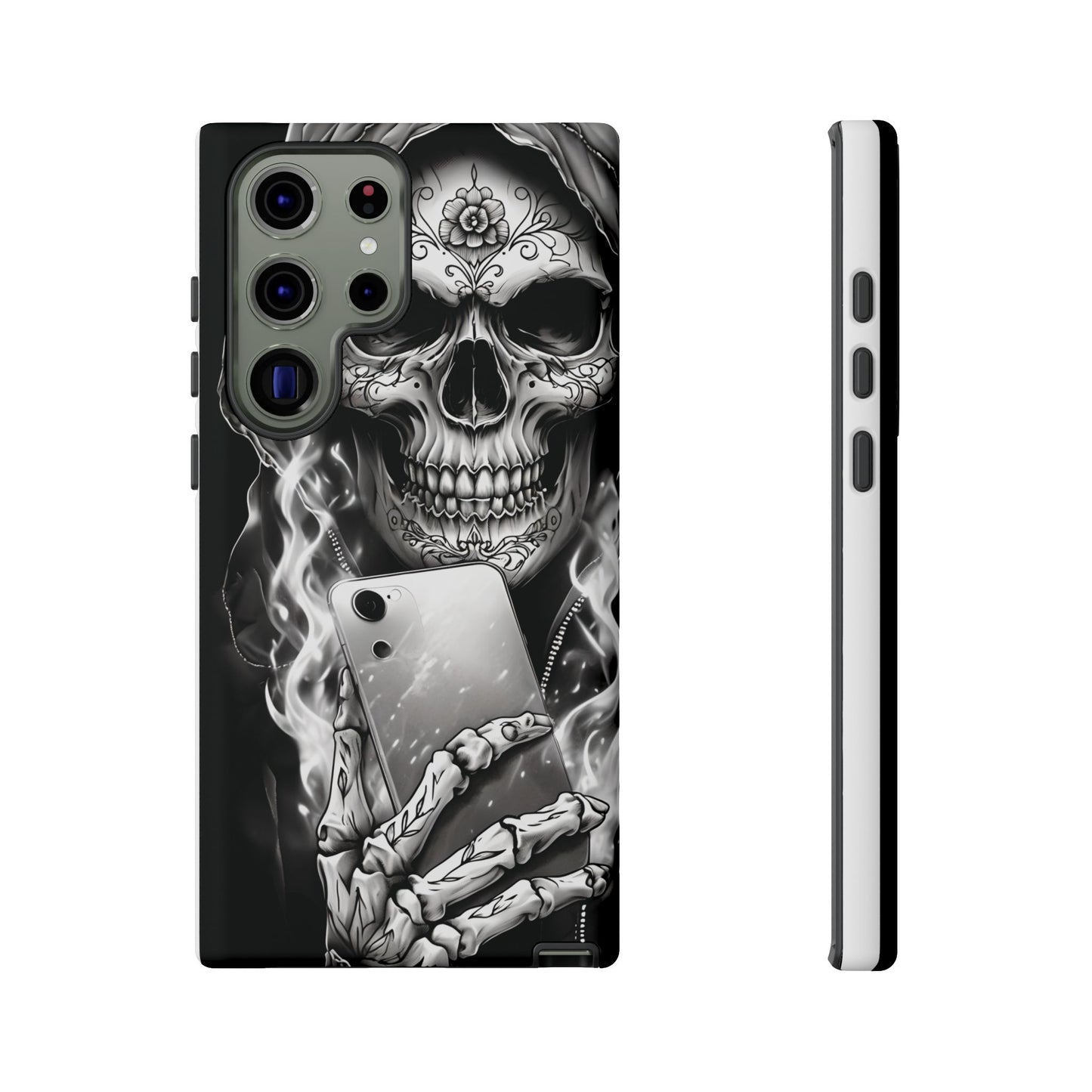 Grim Reaper Hooded Skeleton Phone Case