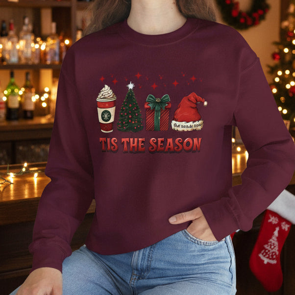 Red Christmas Jumper, Tis the Season, True colours Rising. office party