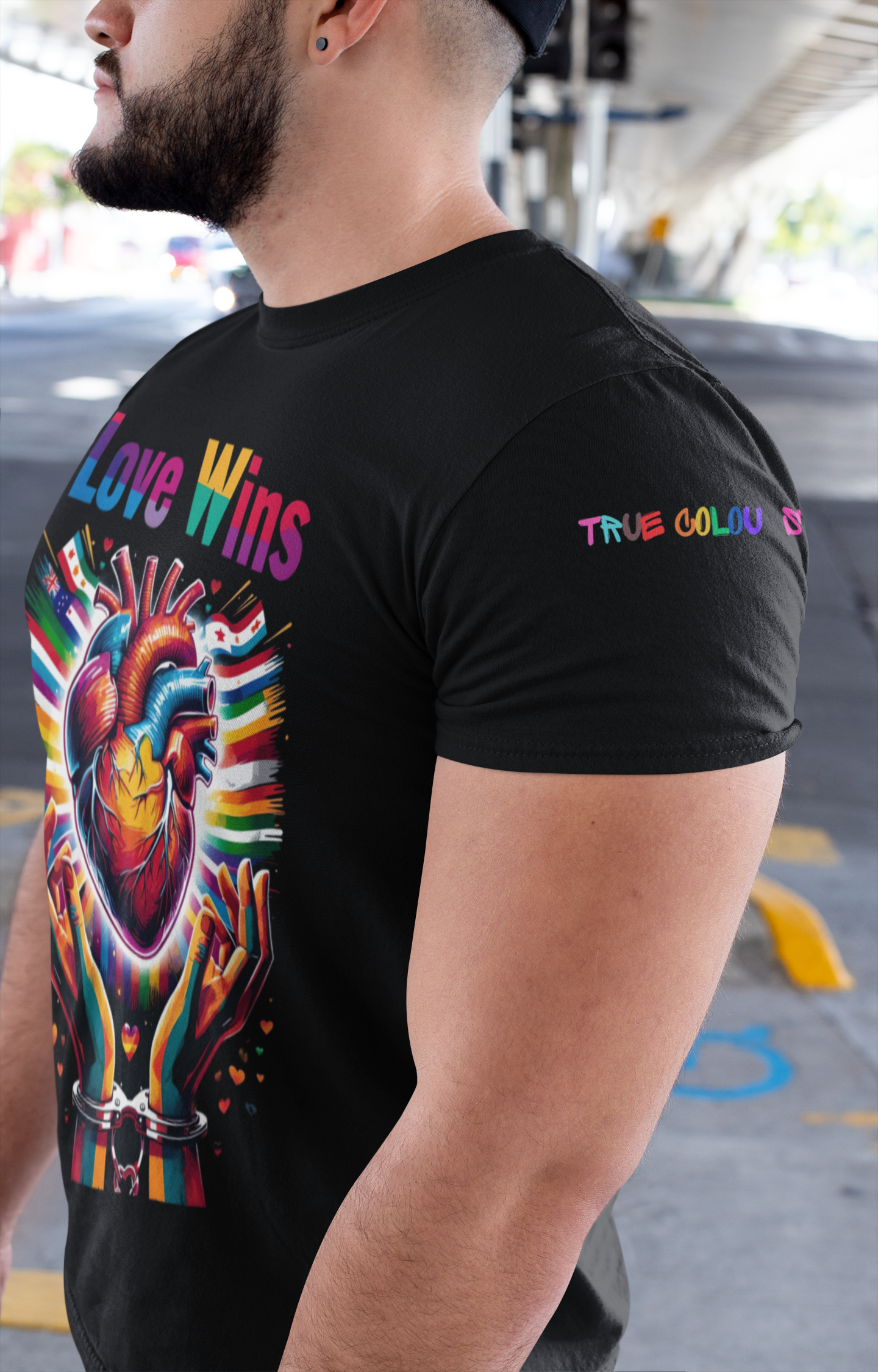 Love Wins LGBTQ T Shirt - screams unity, pride, love and colour