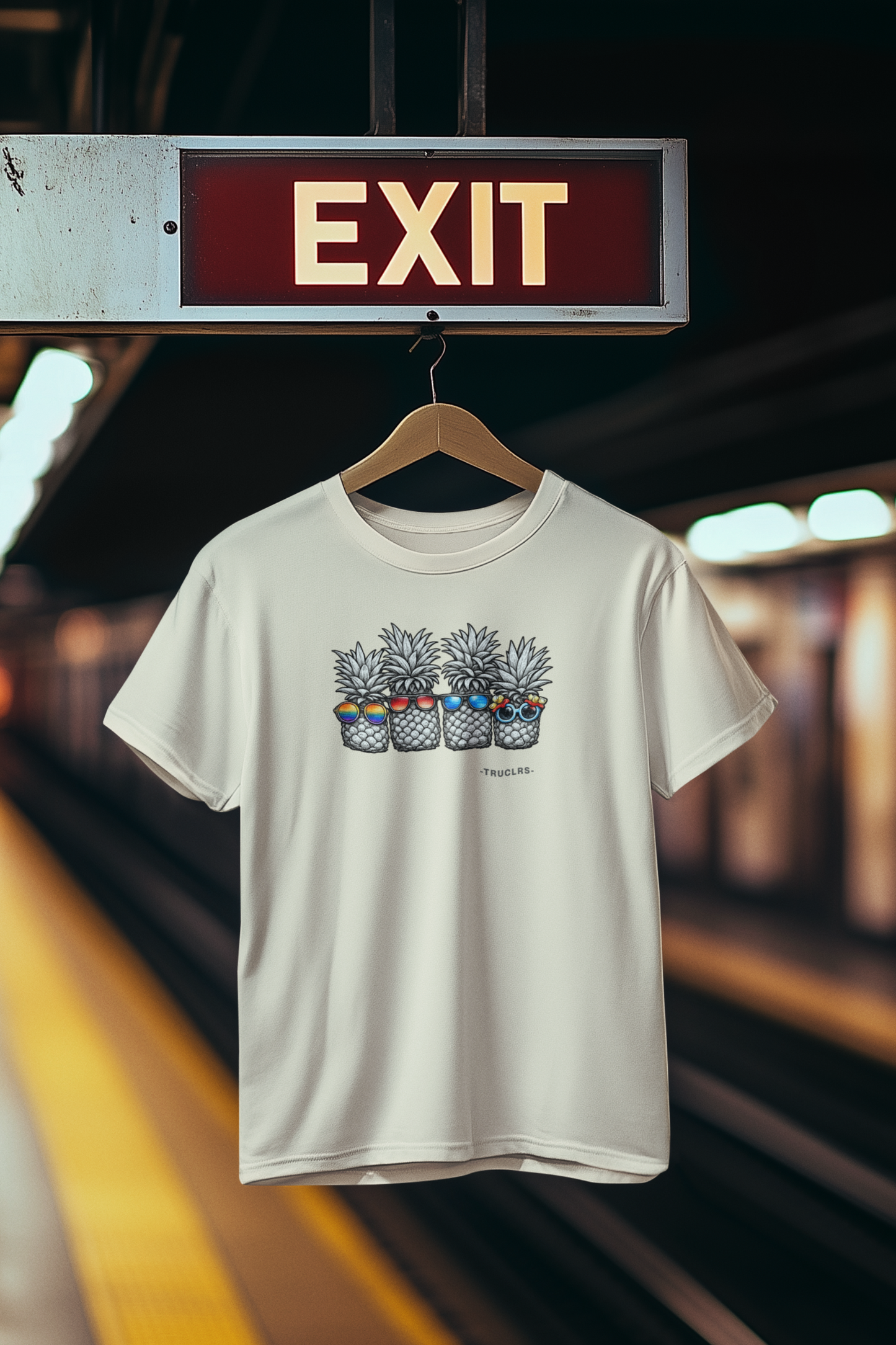 Palm Shade Secrets Tee in natural colourway