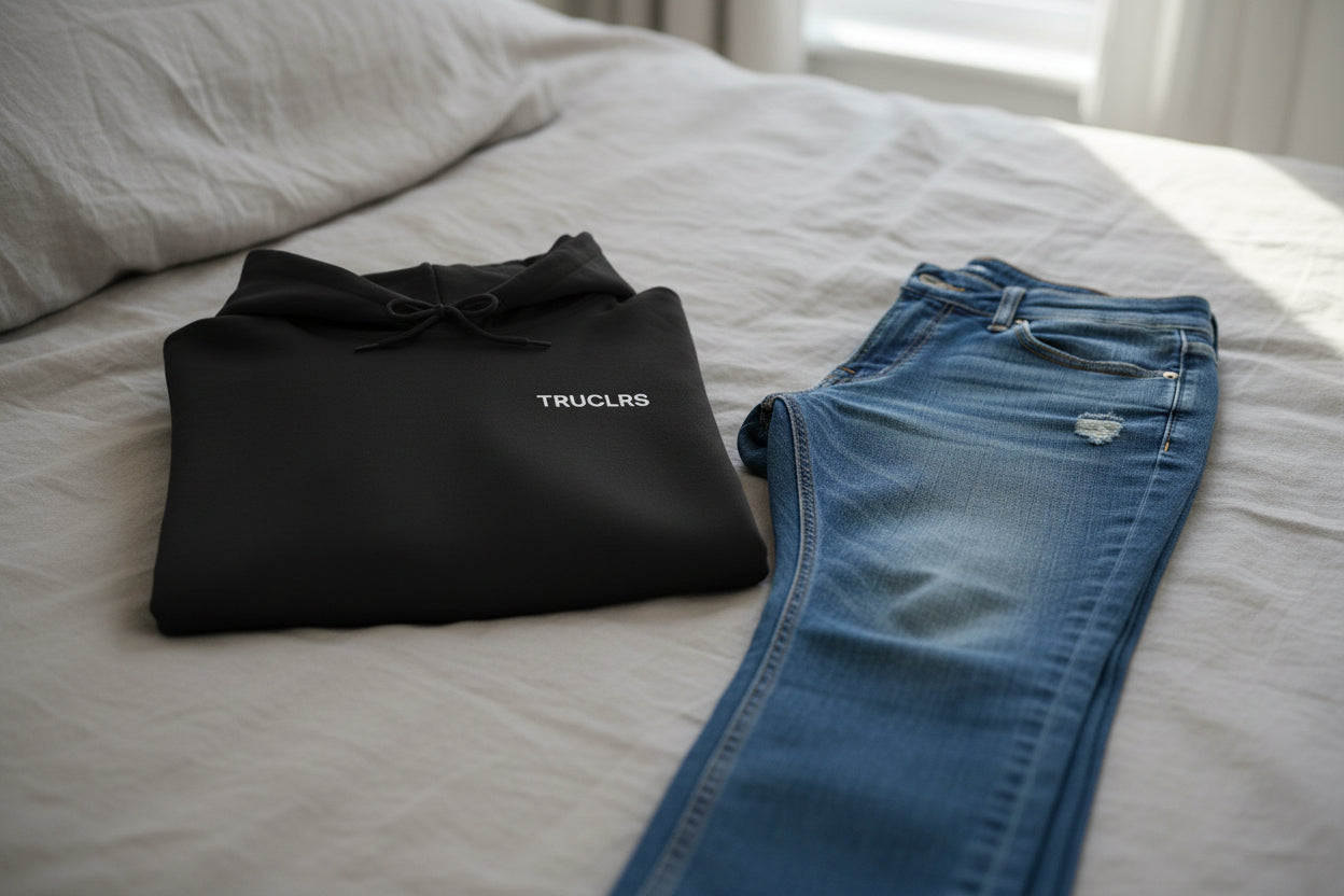 Streetwear hoodie with narrative illustration and premium DTG print finish