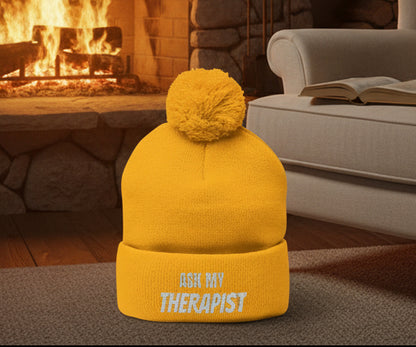 Ask My Therapist Woolly Hat - True Colours Rising