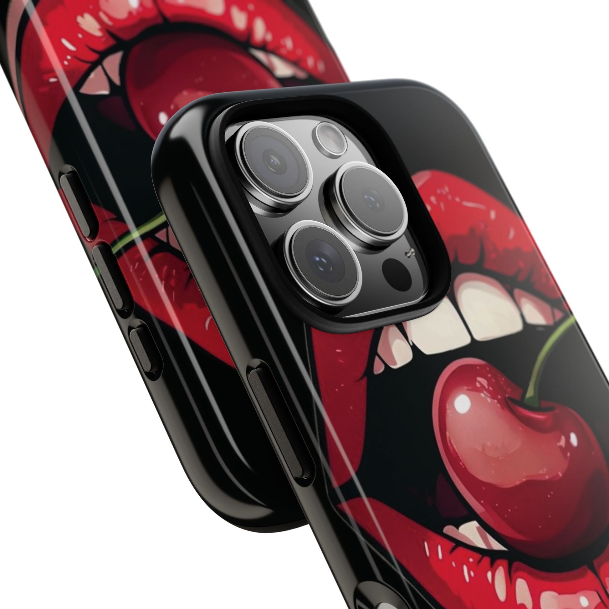 Glam pop art phone case compatible with wireless charging”
