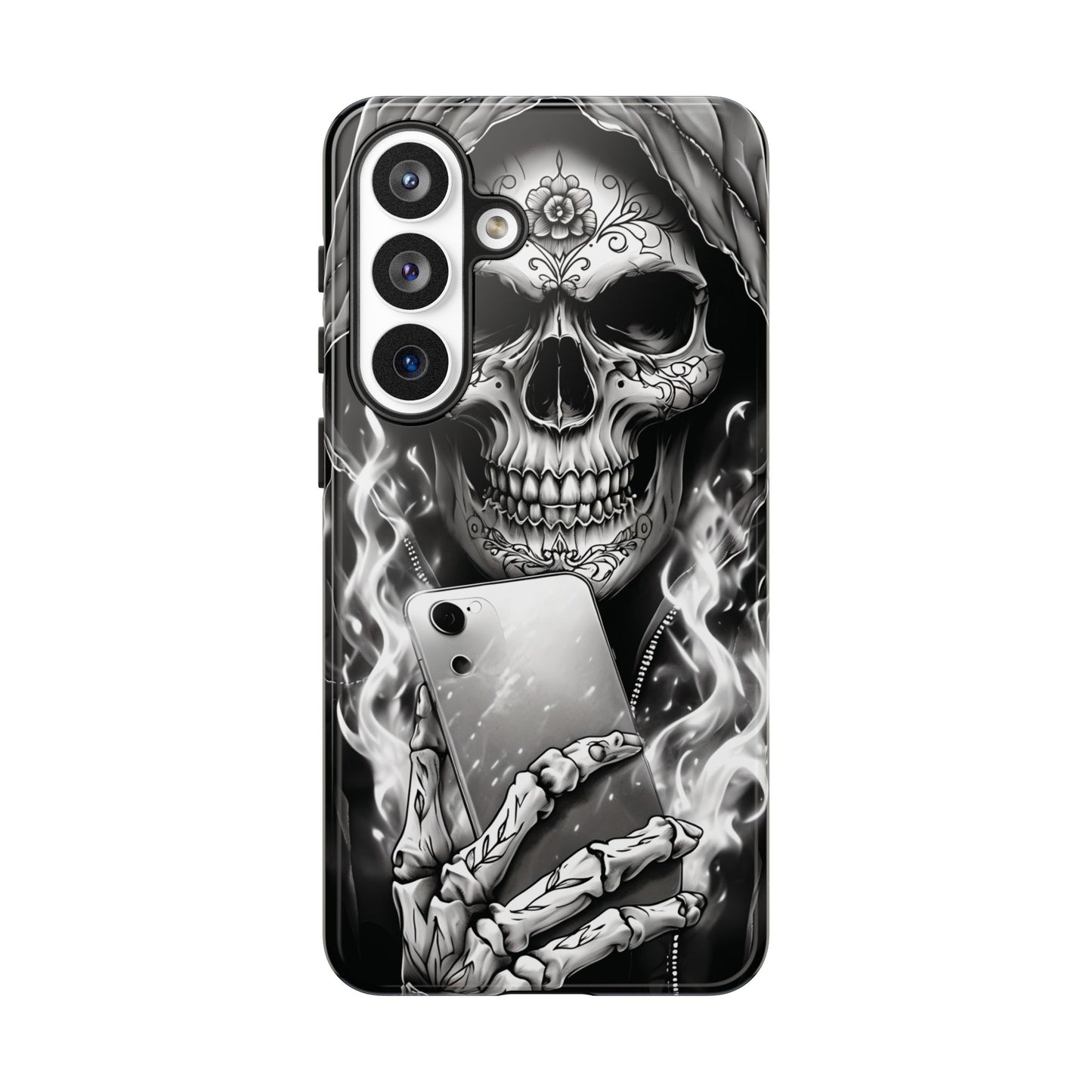 Grim Reaper Hooded Skeleton Phone Case