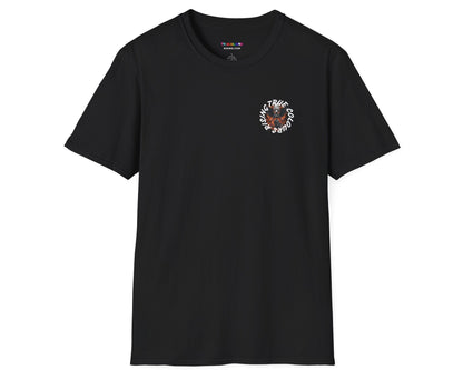 Flamed Pride Black T Shirt – Rise Through Fire, Own Your Truth