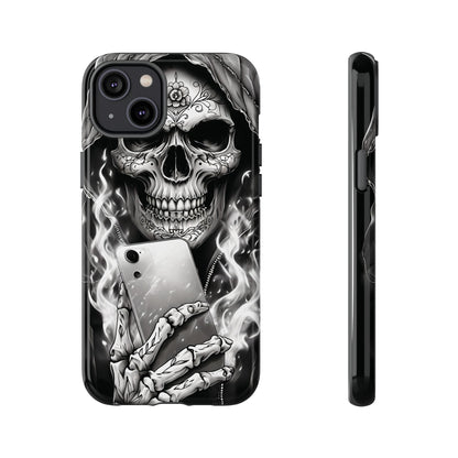 Grim Reaper Hooded Skeleton Phone Case