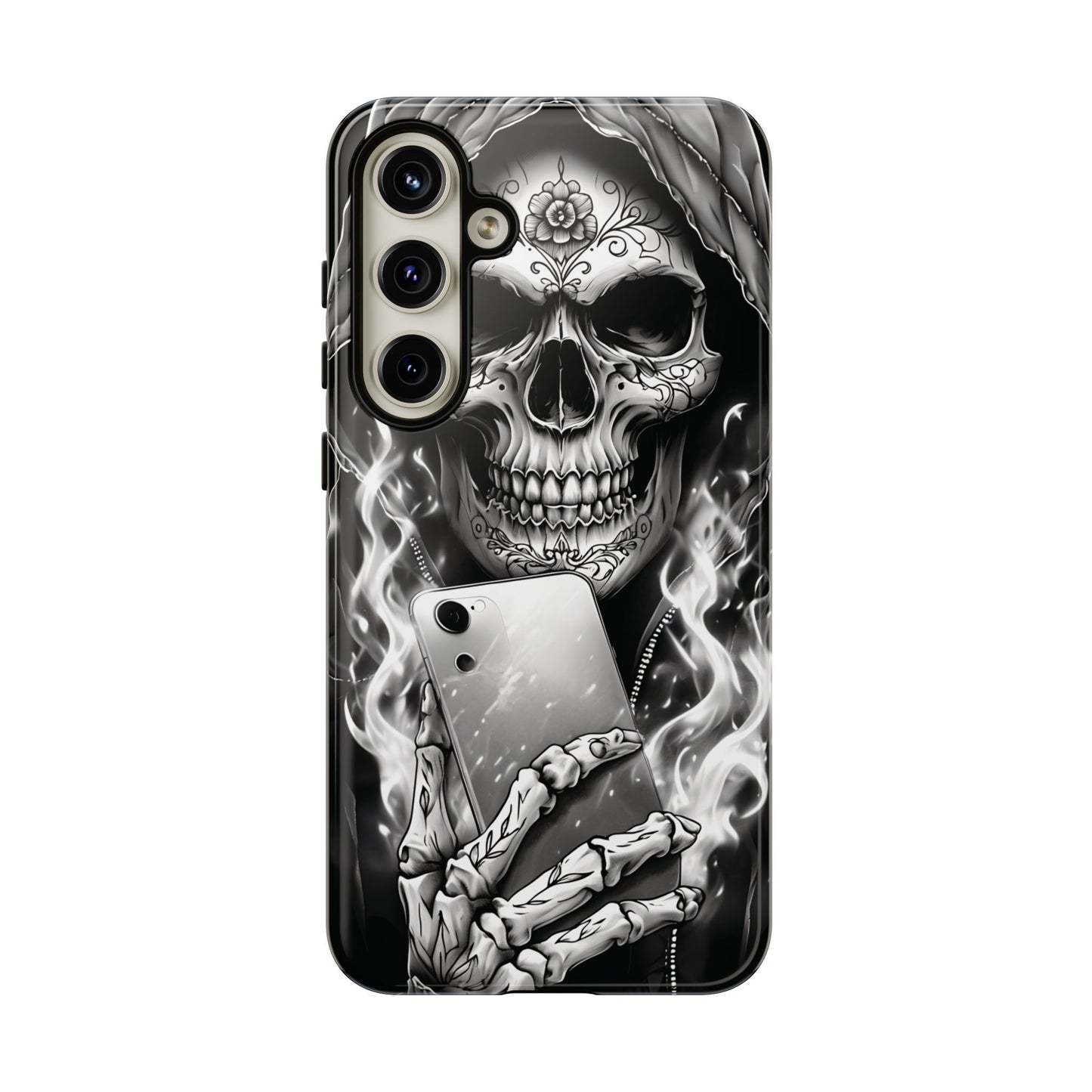 Grim Reaper Hooded Skeleton Phone Case