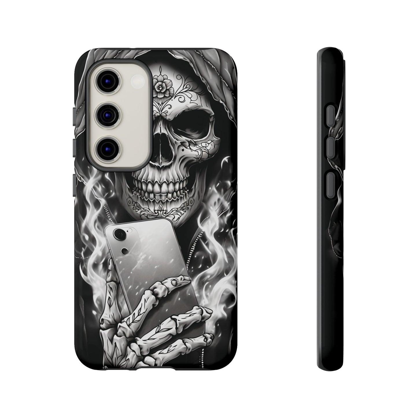 Grim Reaper Hooded Skeleton Phone Case