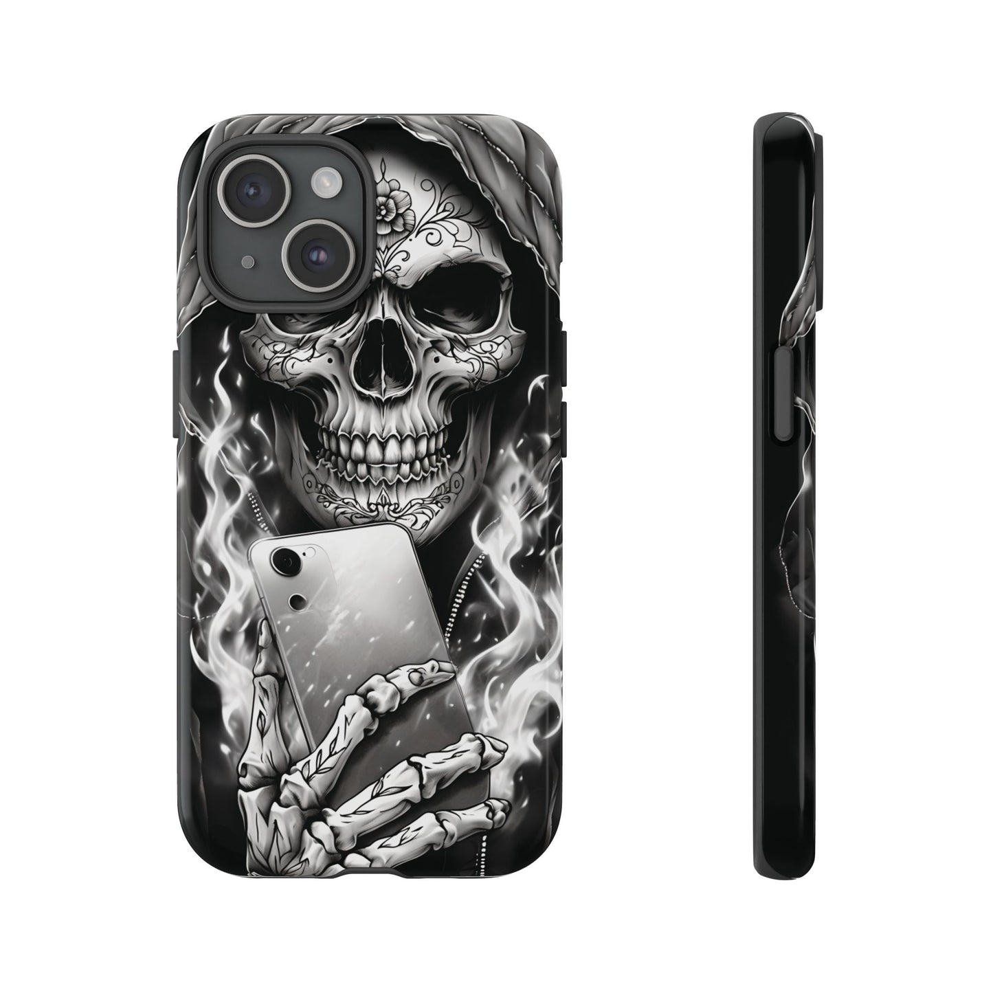Grim Reaper Hooded Skeleton Phone Case