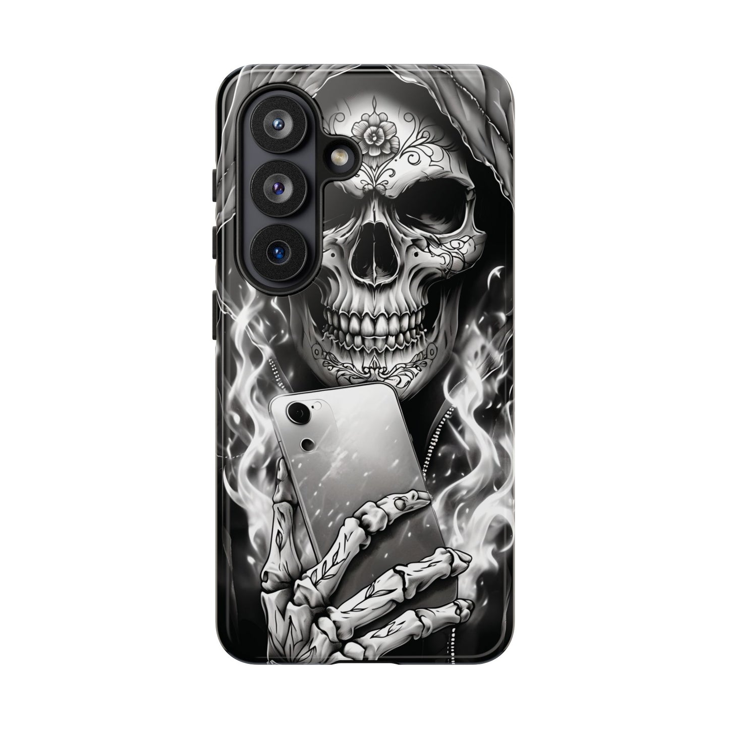 Grim Reaper Hooded Skeleton Phone Case