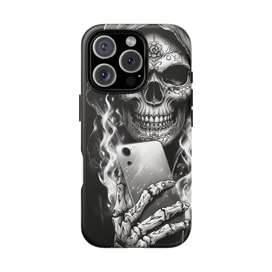 Grim Reaper Hooded Skeleton Phone Case