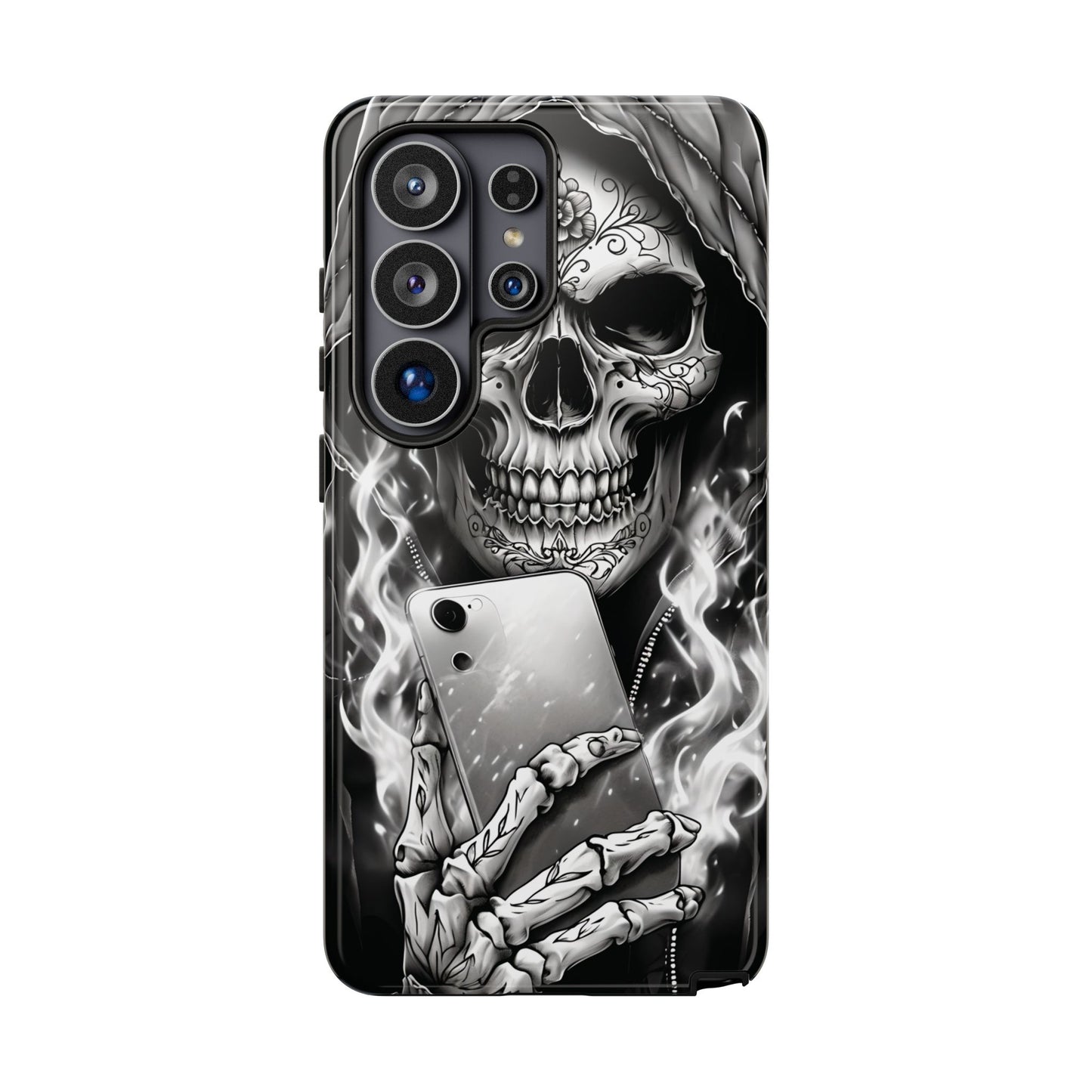 Grim Reaper Hooded Skeleton Phone Case