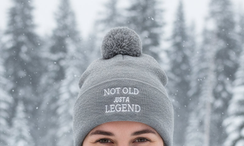 Not Old Just a Legend Woolly Hat - True Colours Rising