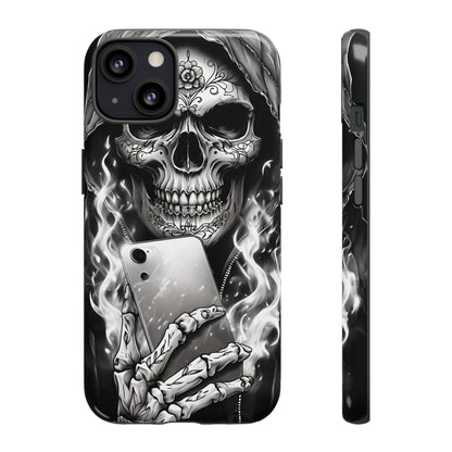 Grim Reaper Hooded Skeleton Phone Case