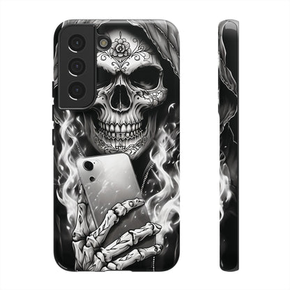 Grim Reaper Hooded Skeleton Phone Case