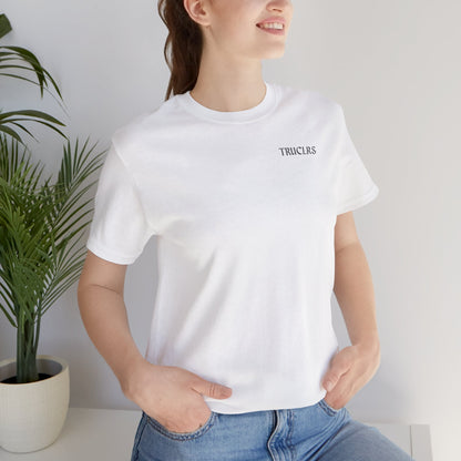 Lightweight cotton streetwear tee front view True Colours Rising logo