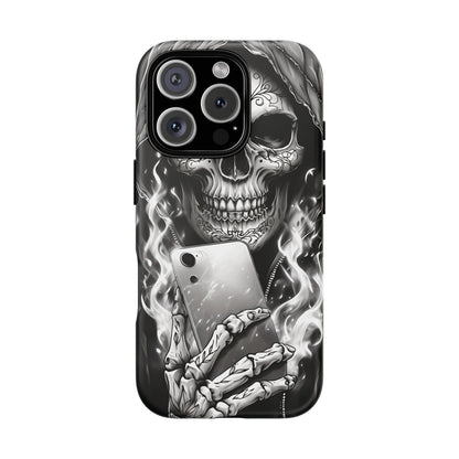 Grim Reaper Hooded Skeleton Phone Case