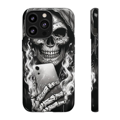 Grim Reaper Hooded Skeleton Phone Case