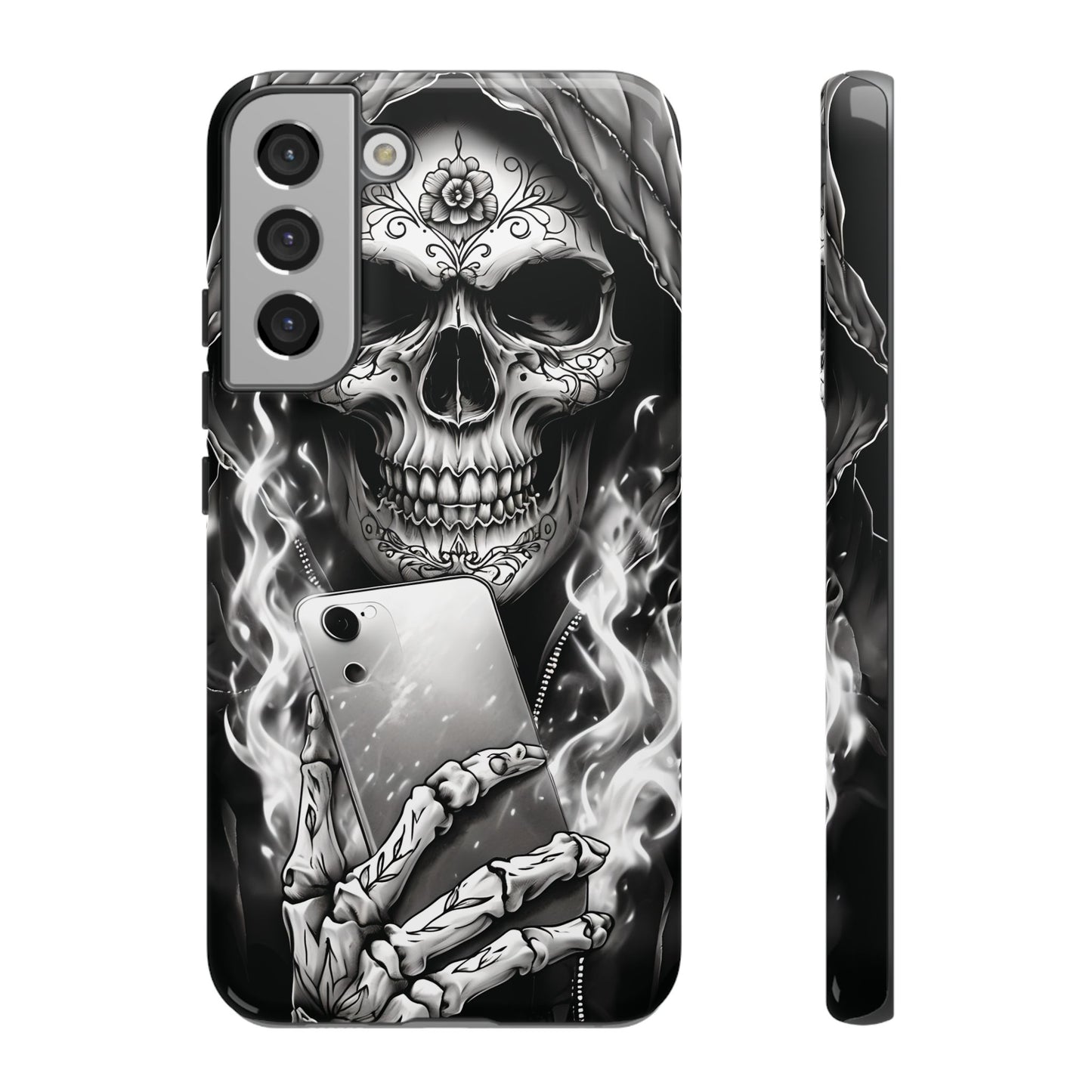 Grim Reaper Hooded Skeleton Phone Case