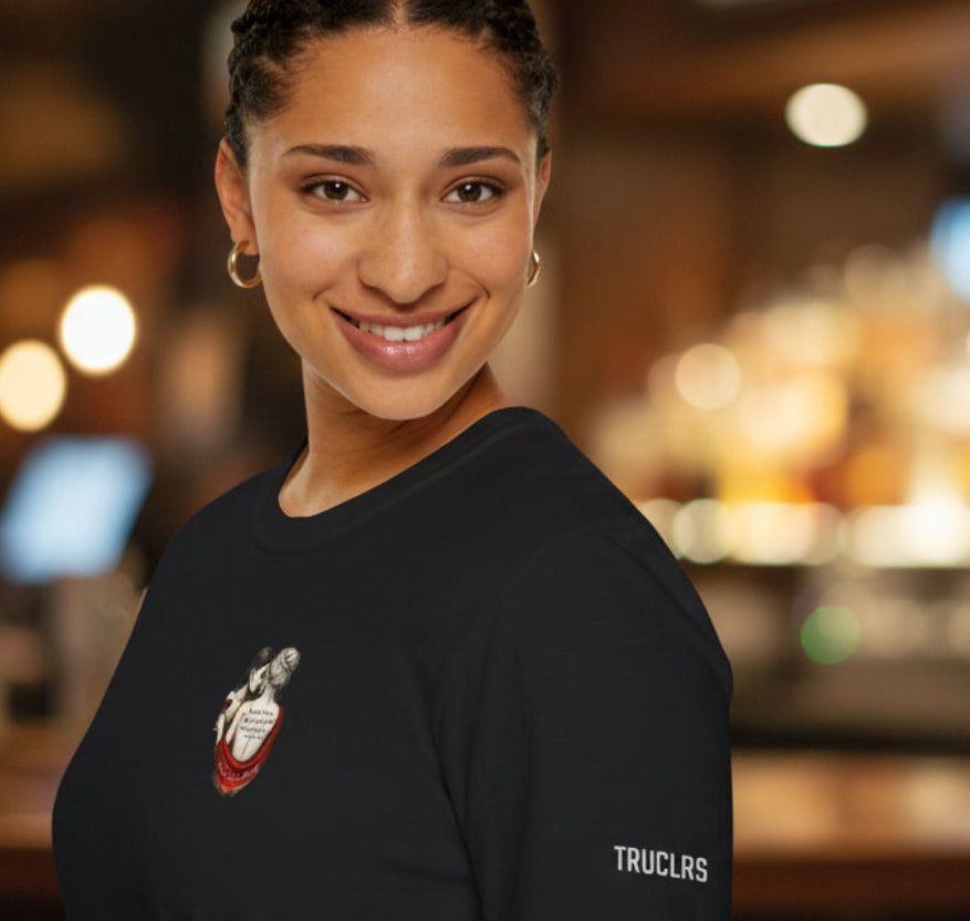 true colours rising recycled cotton t shirt for lesbian lovers