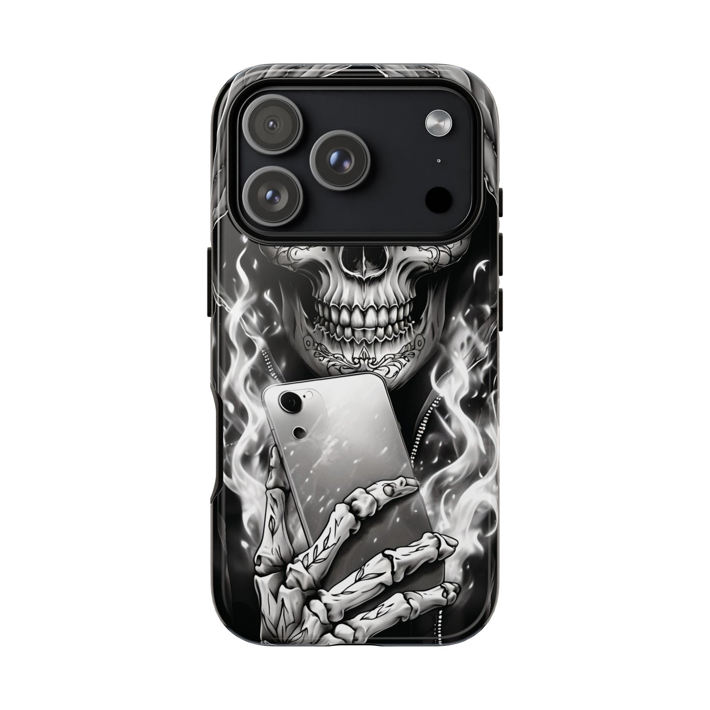 Grim Reaper Hooded Skeleton Phone Case