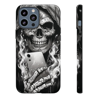 Grim Reaper Hooded Skeleton Phone Case