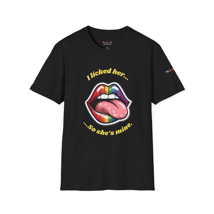 I Licked Her Cheeky Pride T Shirt
