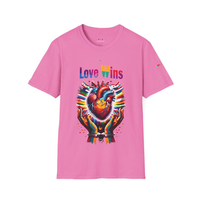 Love Wins LGBTQ T Shirt - screams unity, pride, love and colour