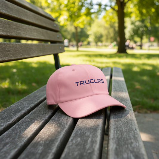 Contemporary unisex TRUCLRS cap lifestyle product shot