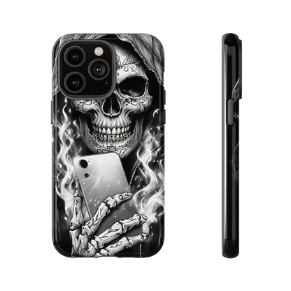 Grim Reaper Hooded Skeleton Phone Case