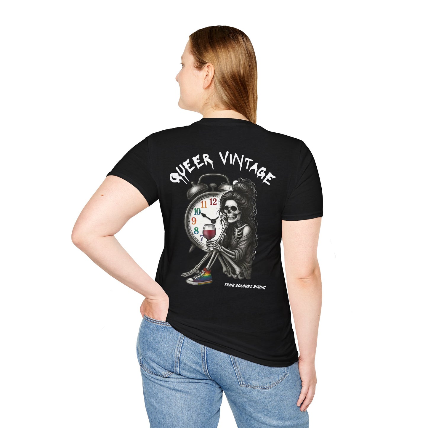 Queer Vintage T-Shirt (Black) – Undead Sass Meets Queer Class