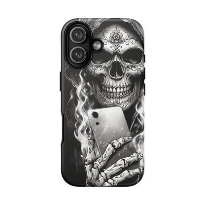 Grim Reaper Hooded Skeleton Phone Case