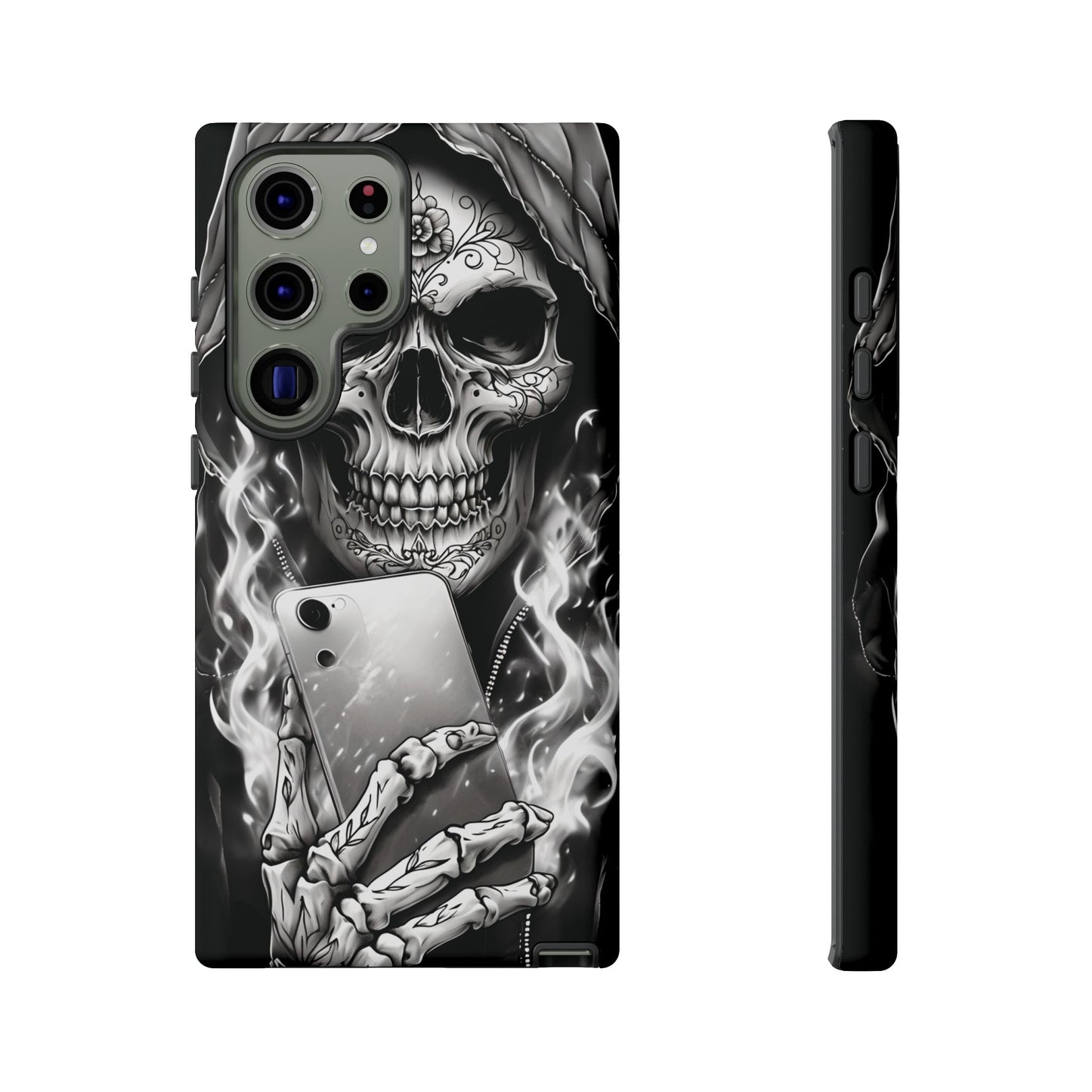 Grim Reaper Hooded Skeleton Phone Case