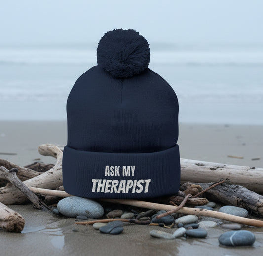 Ask My Therapist Woolly Hat - True Colours Rising