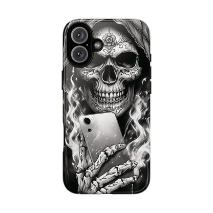 Grim Reaper Hooded Skeleton Phone Case