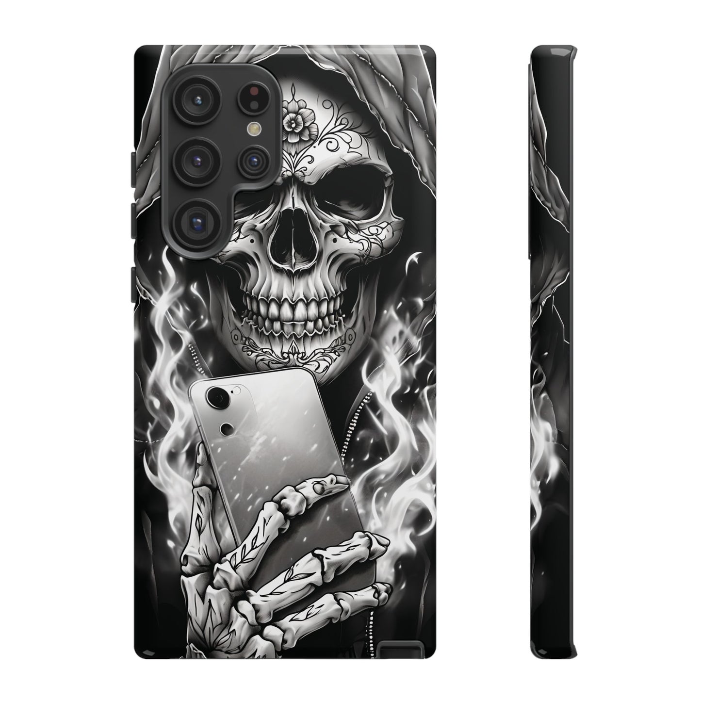Grim Reaper Hooded Skeleton Phone Case