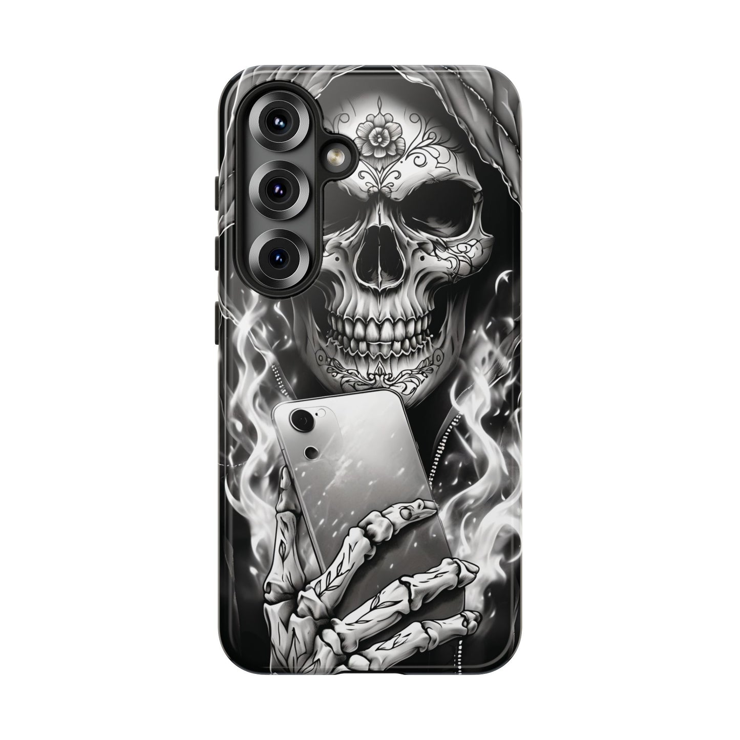 Grim Reaper Hooded Skeleton Phone Case