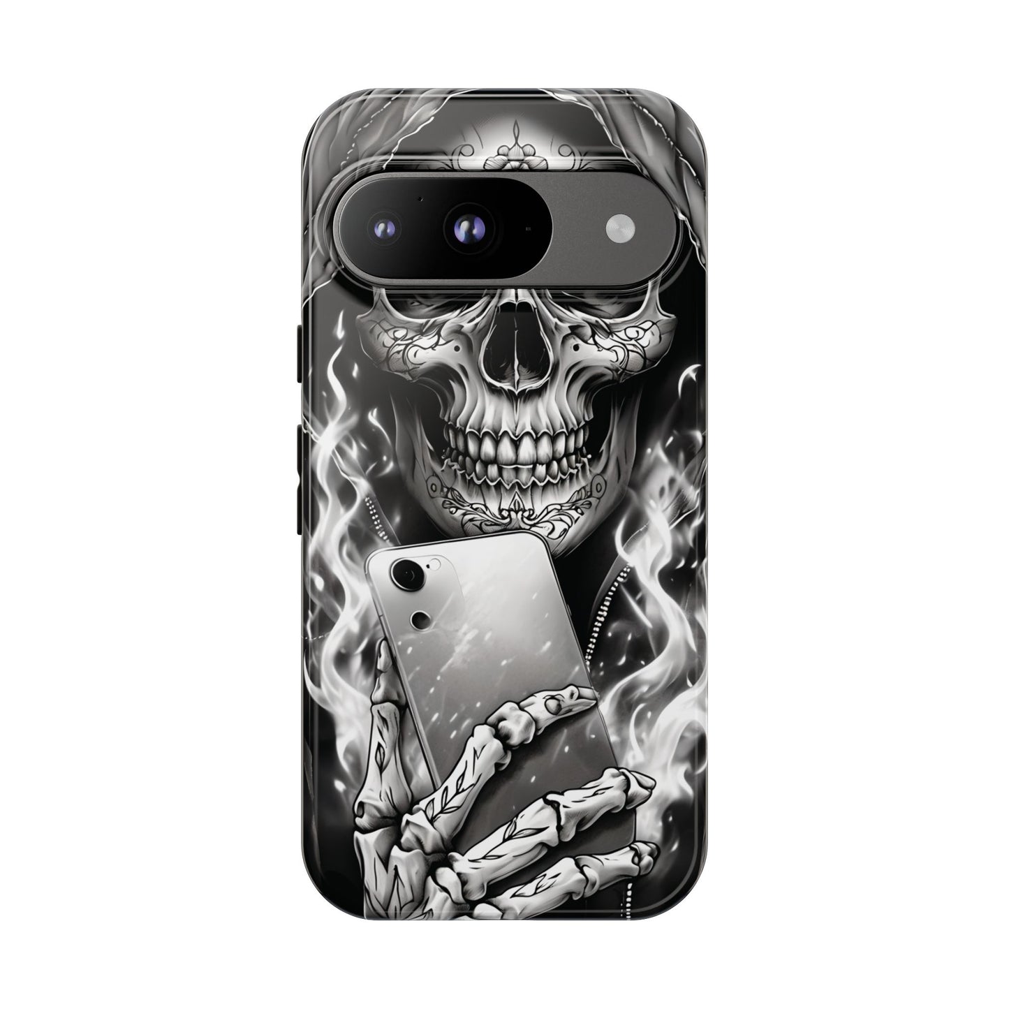 Grim Reaper Hooded Skeleton Phone Case