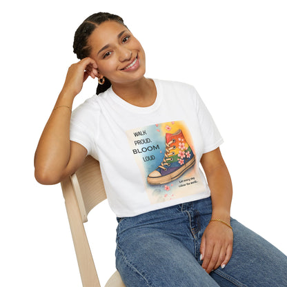 Queer Fashion Empowerment statement sustainable cotton white t shirt